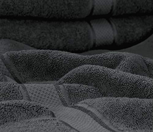 Utopia Towels Luxurious Bath Towels, 4 Pack, Grey