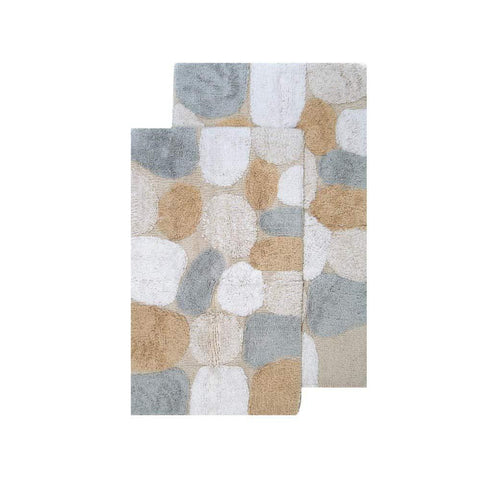 Chesapeake Pebbles 2Pc. Spa Bath Rug Set 26651 (21"x34" & 24"x40")