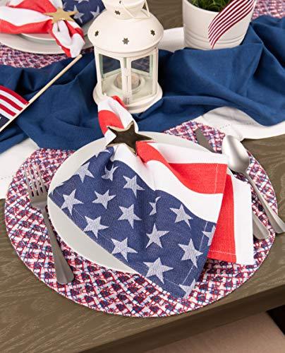 DII 14x74" Jute/Burlap Table Runner, 4th of July - Perfect for Independence Day, July 4th Party, Summer BBQ and Outdoor Picnics