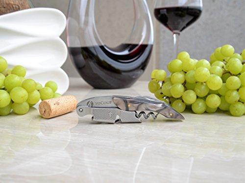 Professional Waiter’s Corkscrew by HiCoup - Rosewood Handle All-in-one Corkscrew, Bottle Opener and Foil Cutter, Used By Sommeliers, Waiters and Bartenders Around The World