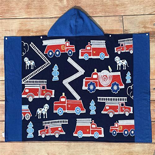 Bavilk Kids Children Hooded Poncho Dinosaur Swim Beach Bath Towel for Girls / Boys