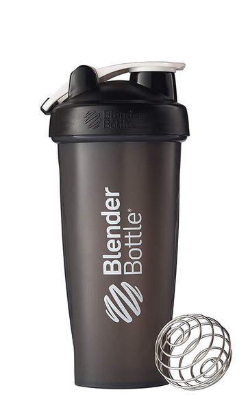 BlenderBottle Classic Loop Top Shaker Bottle, 28-Ounce, Full Color Black