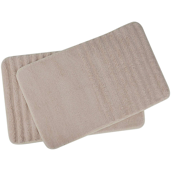 TOMORO Non-Slip Bathroom Rug Super Absorbent Bath Mat Extra Soft Microfibers Anti-Skid TPR Bottom (17.5 x 27 inch, White)