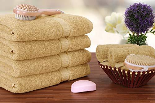 Utopia Towels Luxurious Bath Towels, 4 Pack, Grey